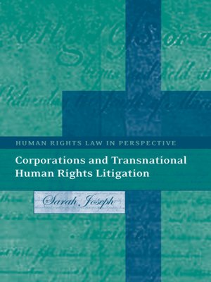 cover image of Corporations and Transnational Human Rights Litigation